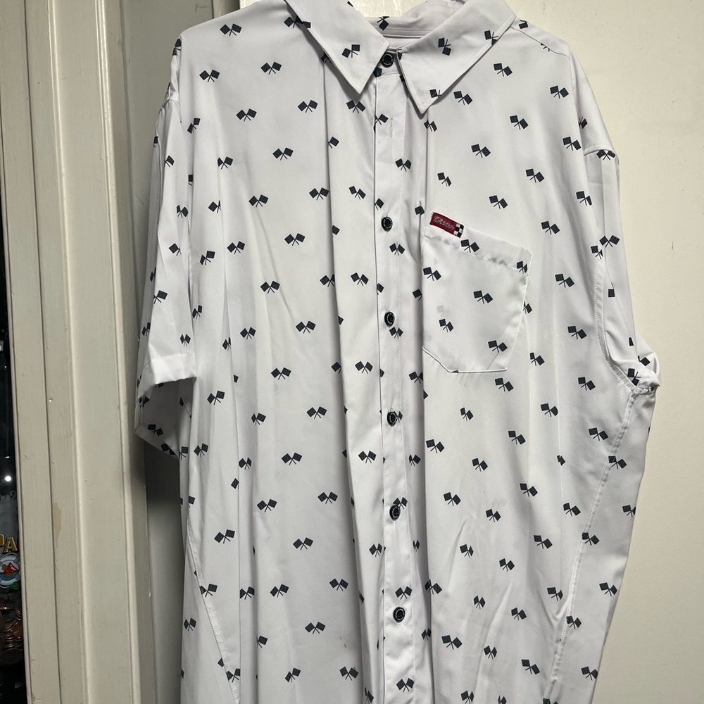 Dixon  
White Patterned Men's Shirt